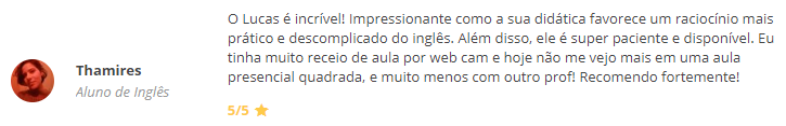 Depoimento Thamires Ferreira Mourão